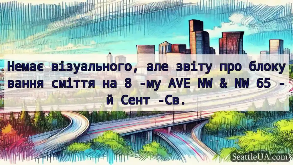 Транспортні новини Сіетла Немає візуального, але звіту про