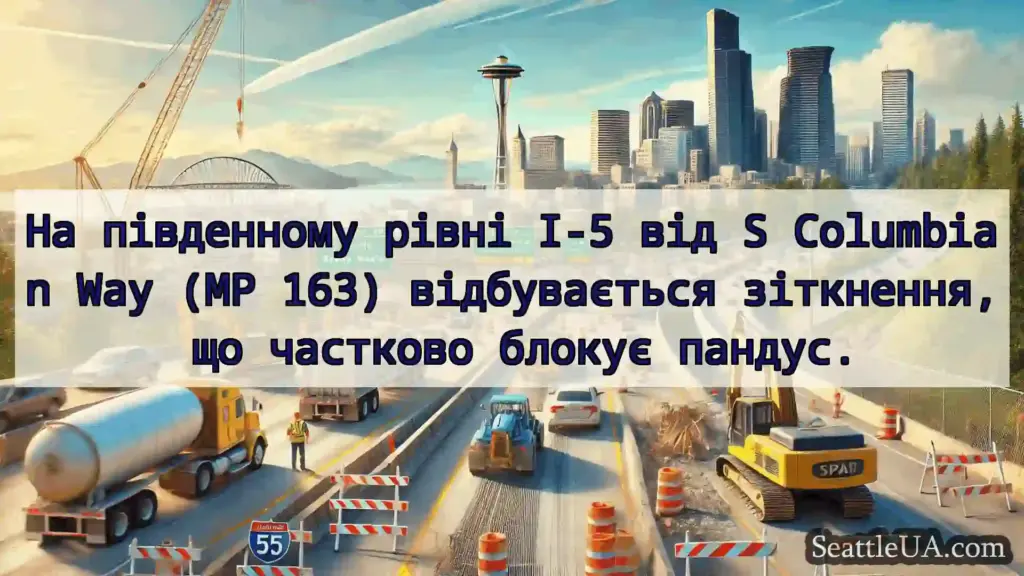 Транспортні новини Сіетла На південному рівні I-5 від S