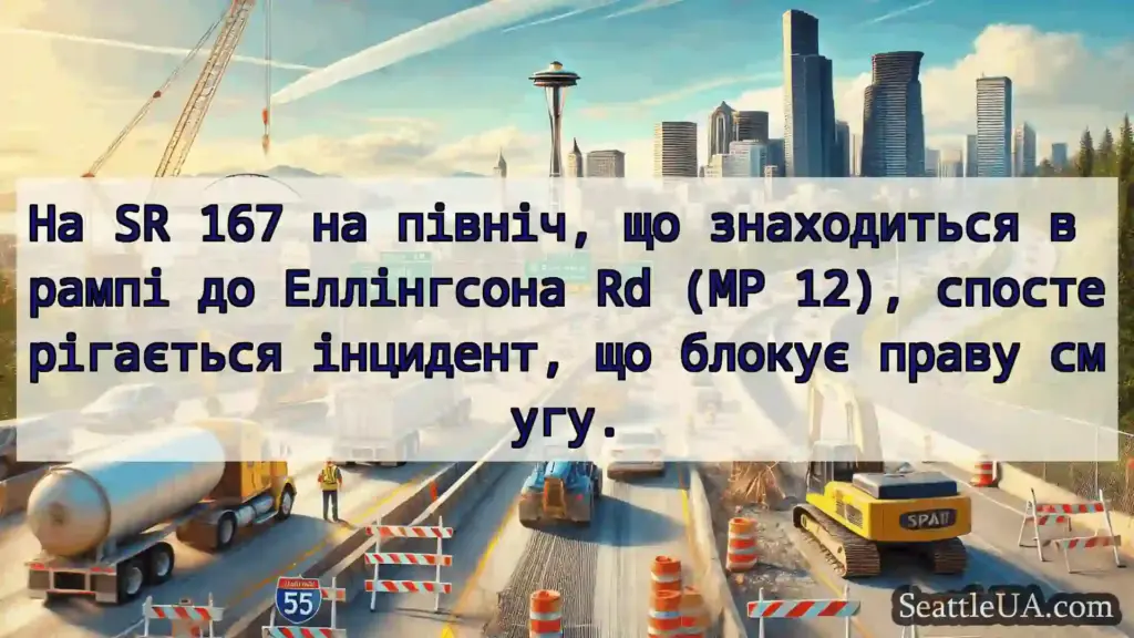 Транспортні новини Сіетла На SR 167 на північ, що
