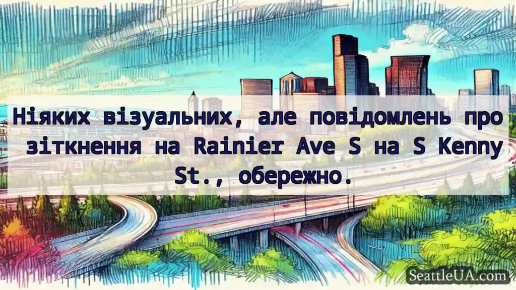 Транспортні новини Сіетла Ніяких візуальних, але повідомлень