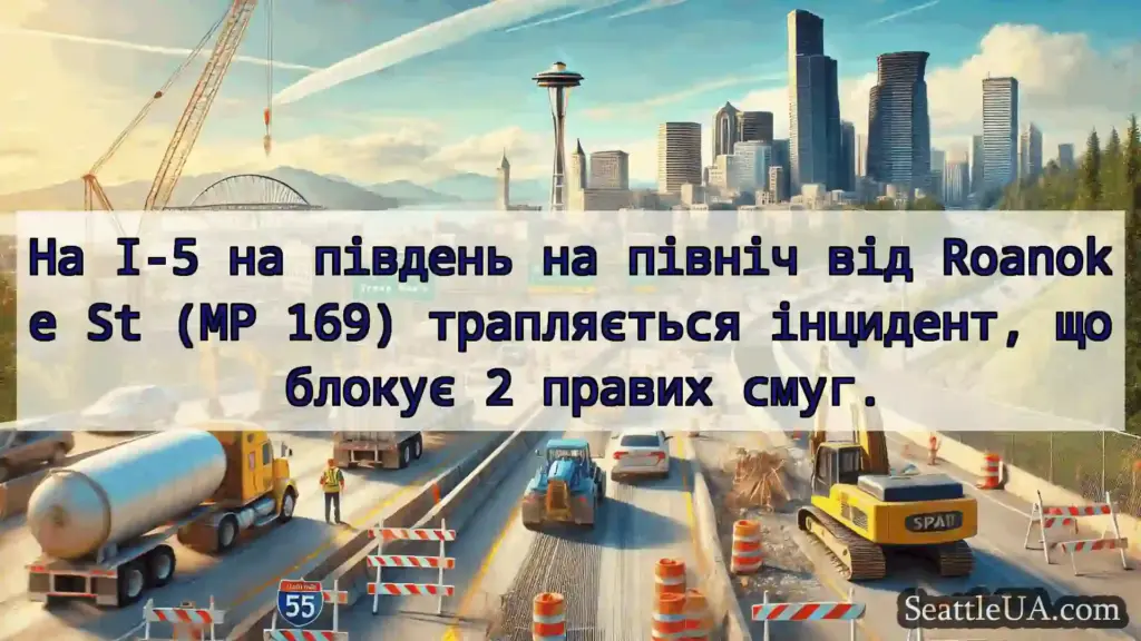 Транспортні новини Сіетла На I-5 на південь на північ від