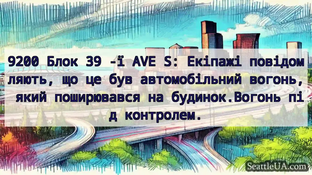 Транспортні новини Сіетла 9200 Блок 39 -ї AVE S: Екіпажі