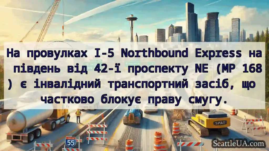 Транспортні новини Сіетла На провулках I-5 Northbound
