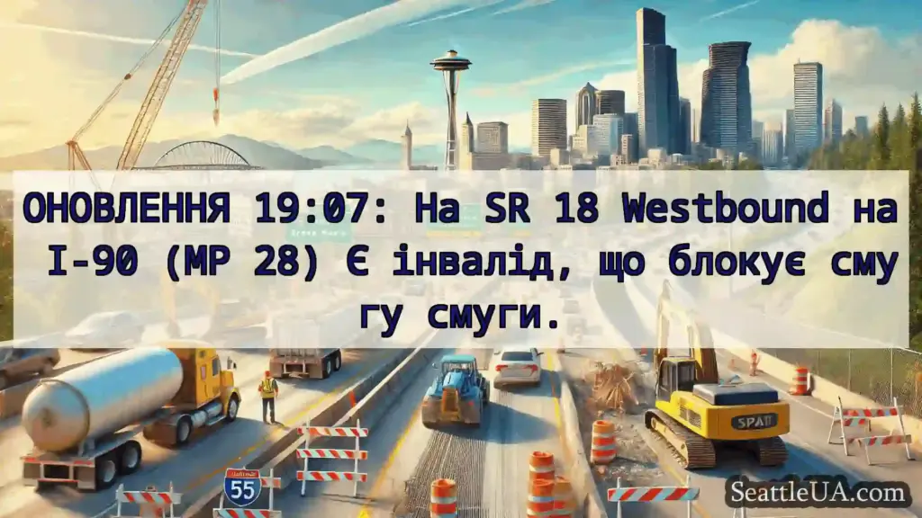 Транспортні новини Сіетла ОНОВЛЕННЯ 19:07: На SR 18