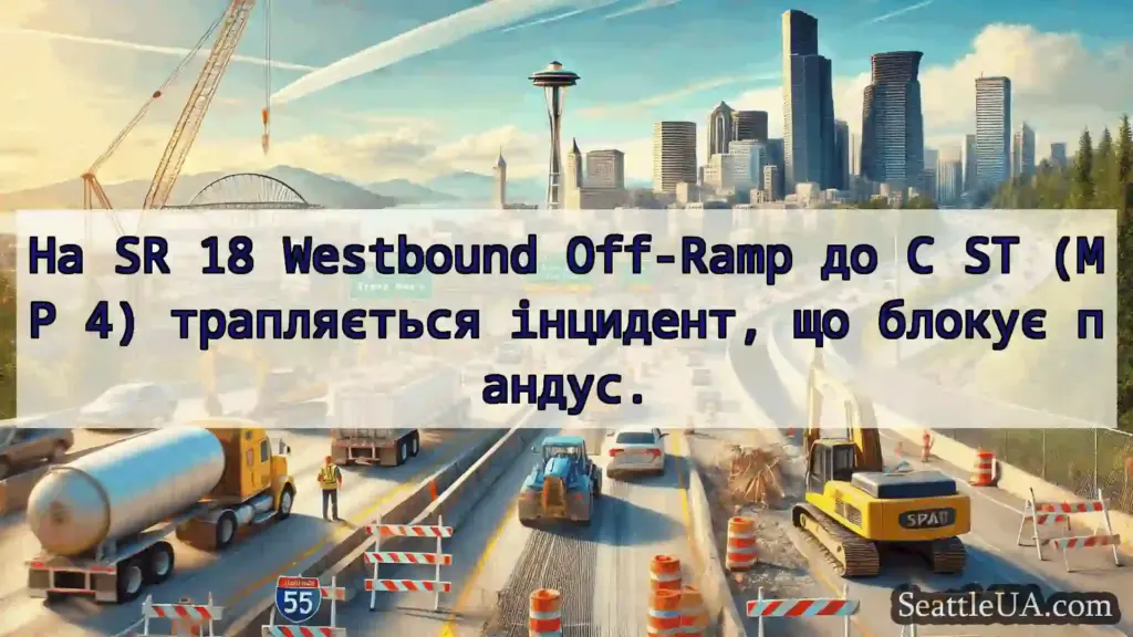 Транспортні новини Сіетла На SR 18 Westbound Off-Ramp до C