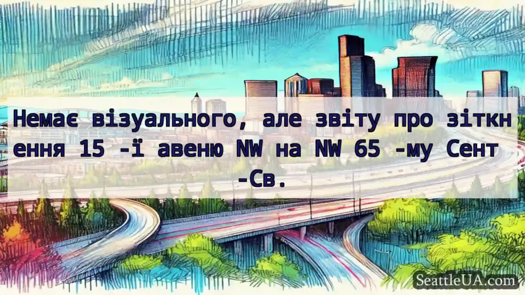 Транспортні новини Сіетла Немає візуального, але звіту про