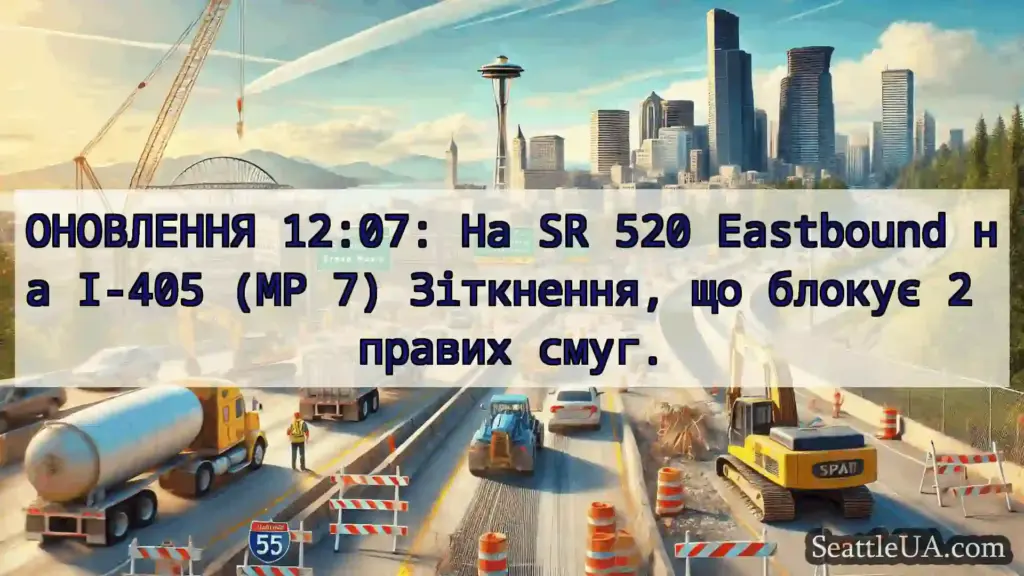Транспортні новини Сіетла ОНОВЛЕННЯ 12:07: На SR 520