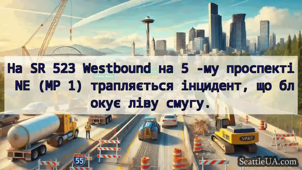 Транспортні новини Сіетла На SR 523 Westbound на 5 -му