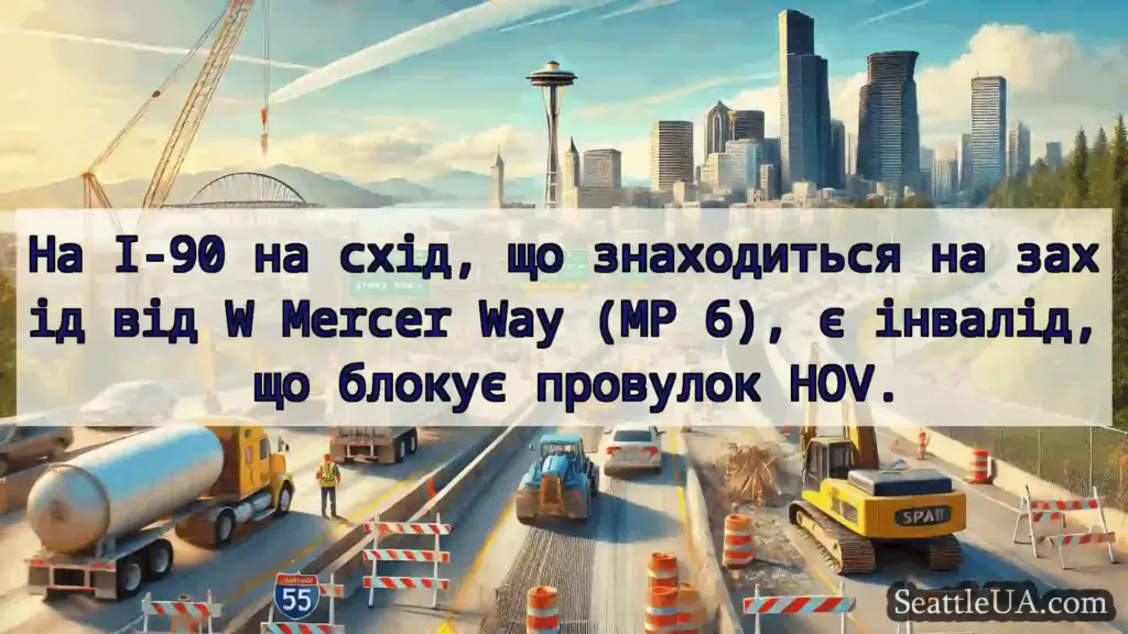 Транспортні новини Сіетла На I-90 на схід, що знаходиться на