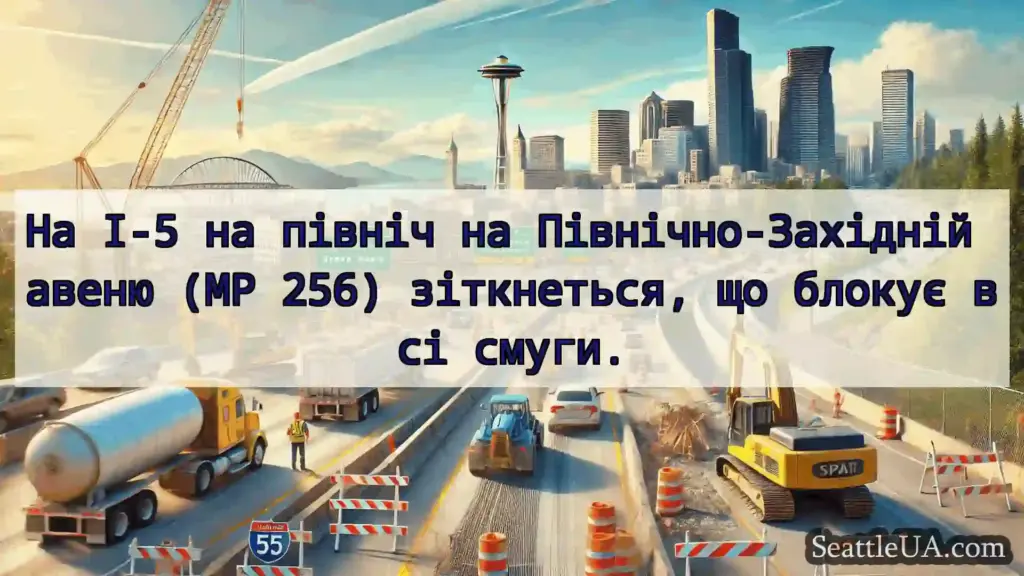 Транспортні новини Сіетла На I-5 на північ на