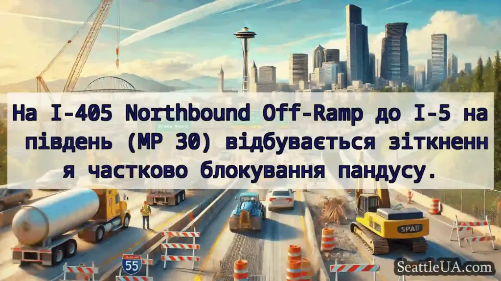 Транспортні новини Сіетла На I-405 Northbound Off-Ramp до