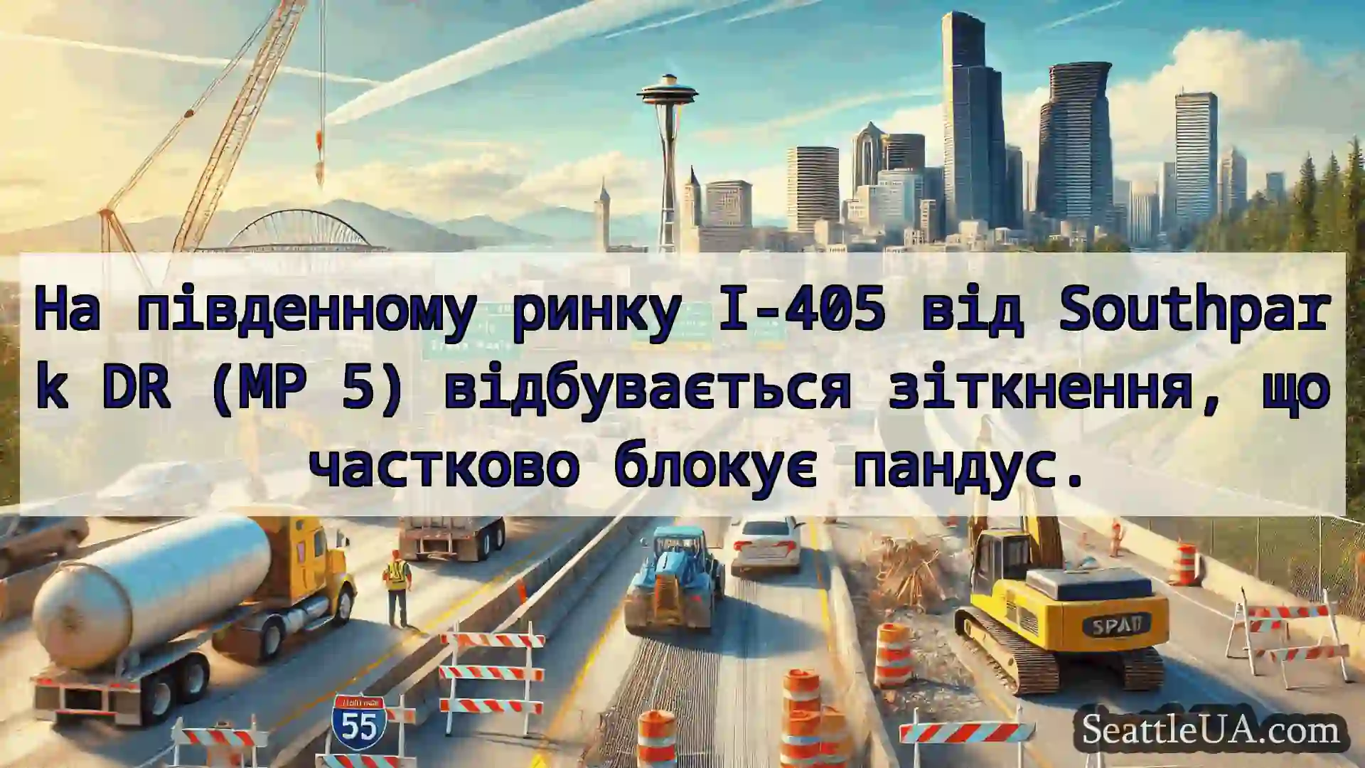 Транспортні новини Сіетла На південному ринку I-405 від