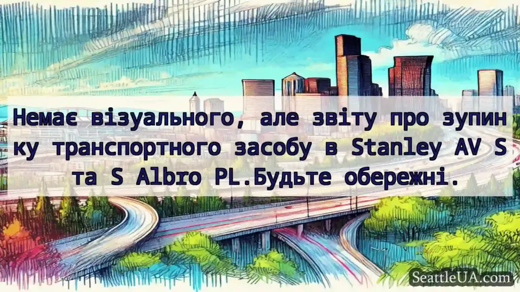 Транспортні новини Сіетла Немає візуального, але звіту про