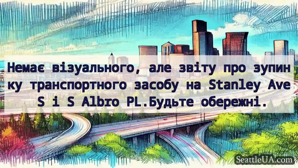 Транспортні новини Сіетла Немає візуального, але звіту про