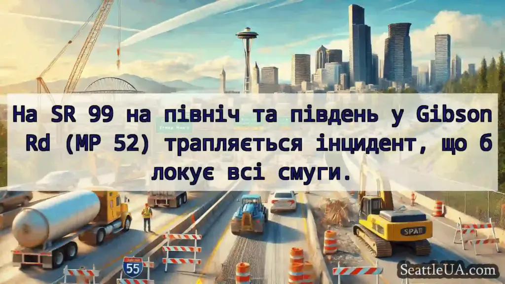 Транспортні новини Сіетла На SR 99 на північ та південь у