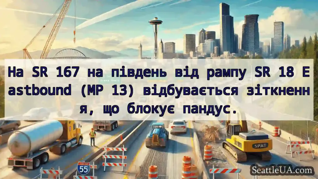 Транспортні новини Сіетла На SR 167 на південь від рампу SR