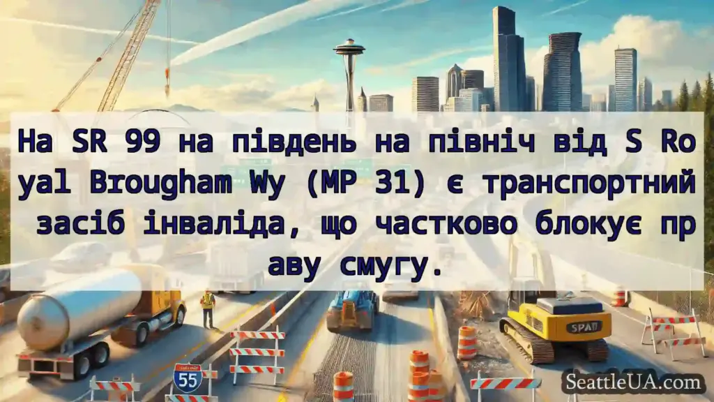 Транспортні новини Сіетла На SR 99 на південь на північ від