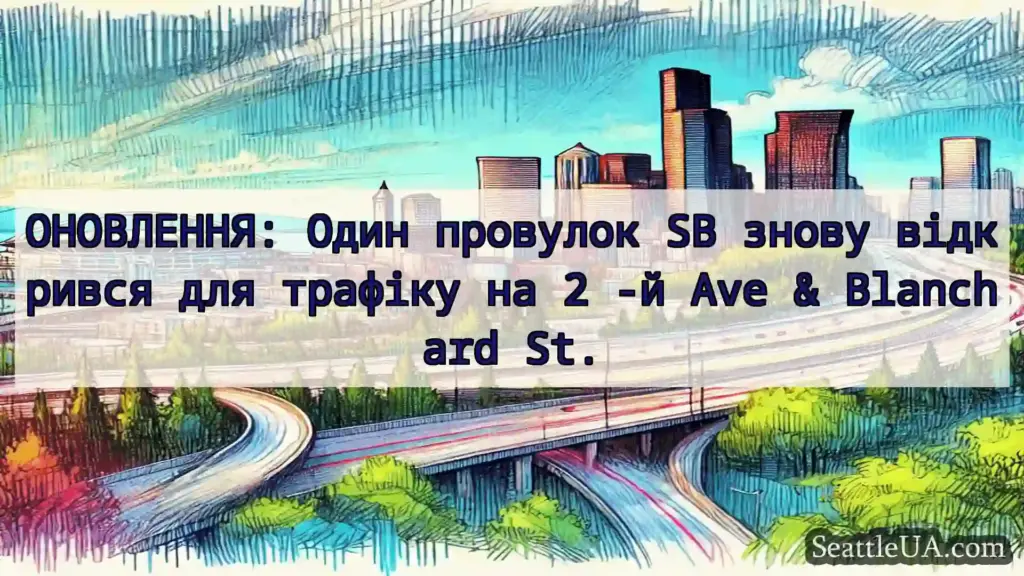 Транспортні новини Сіетла ОНОВЛЕННЯ: Один провулок SB знову