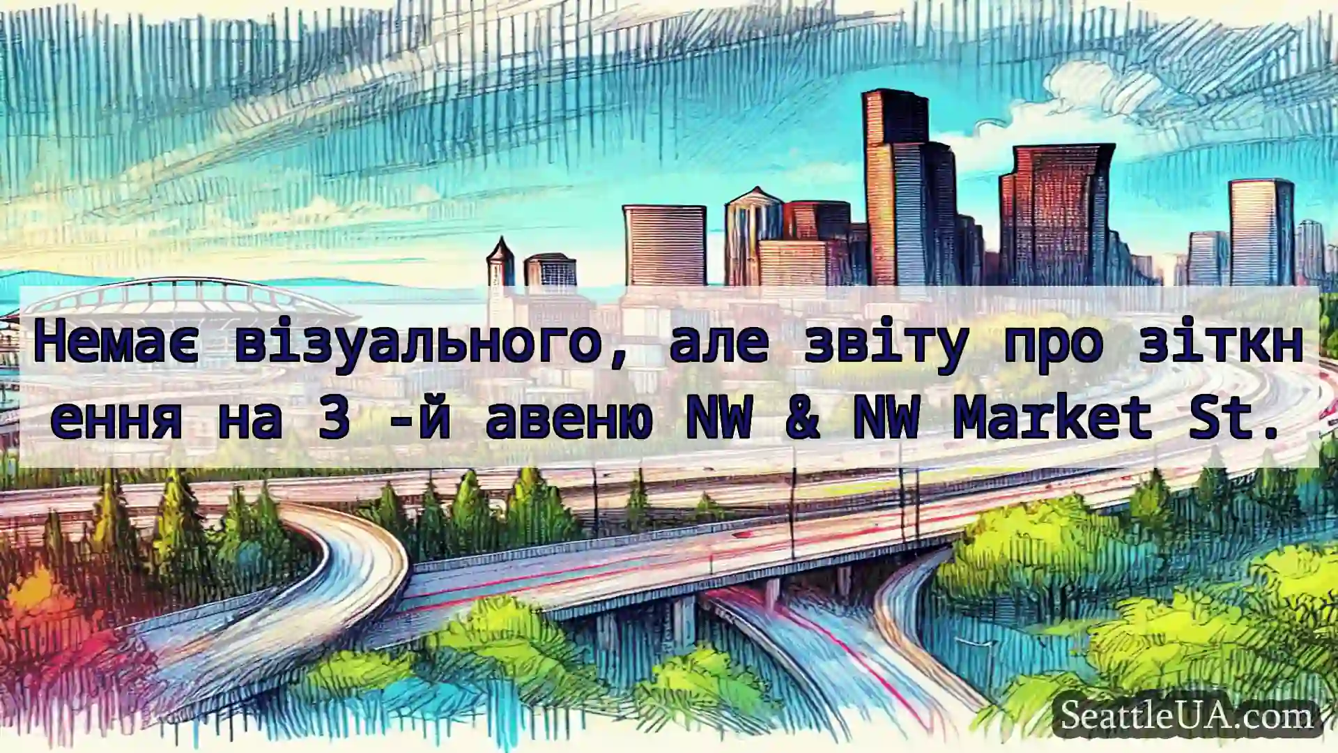 Транспортні новини Сіетла Немає візуального, але звіту про