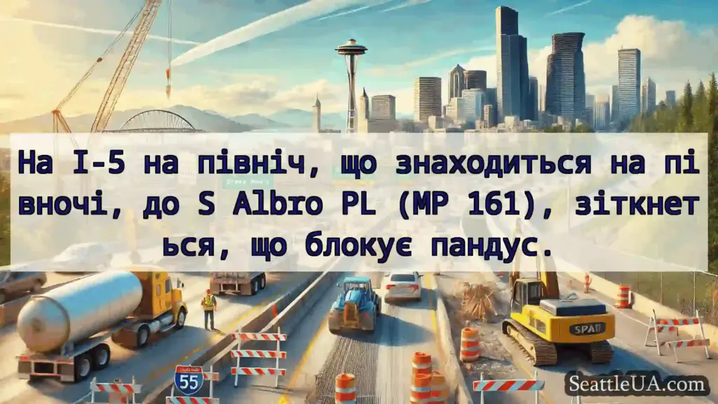 Транспортні новини Сіетла На I-5 на північ, що знаходиться
