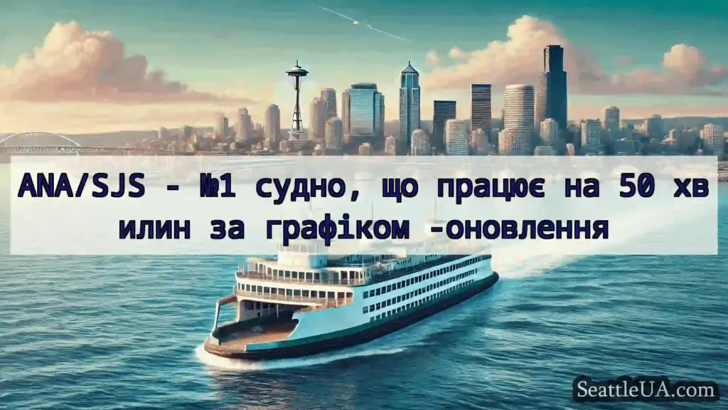 новини про пороми Сіетла ANA/SJS - №1 судно, що працює на