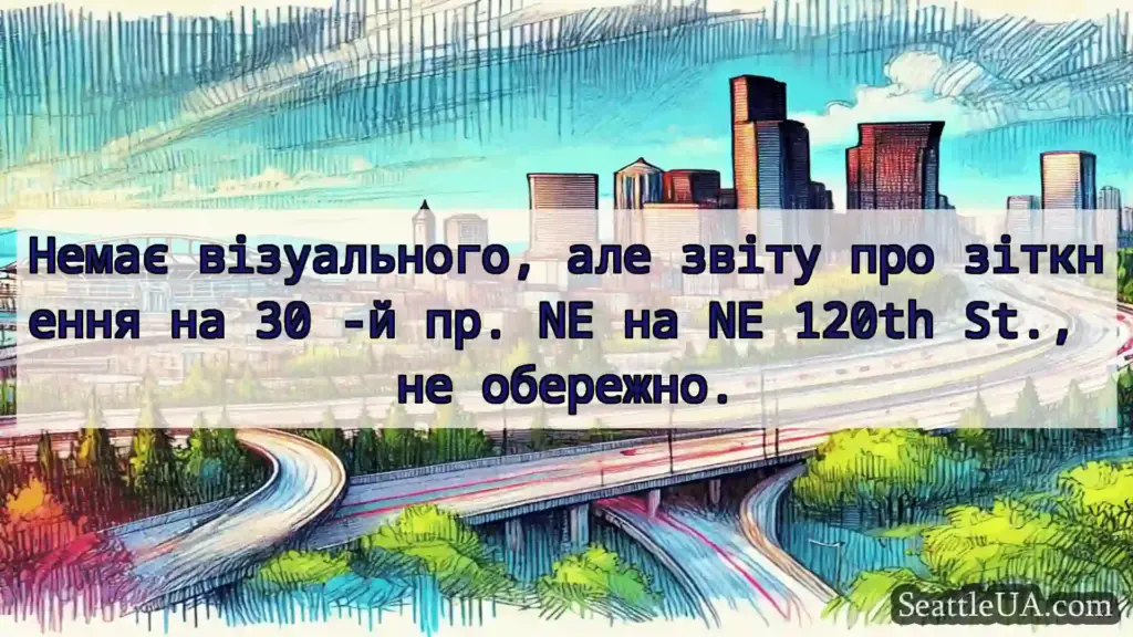 Транспортні новини Сіетла Немає візуального, але звіту про