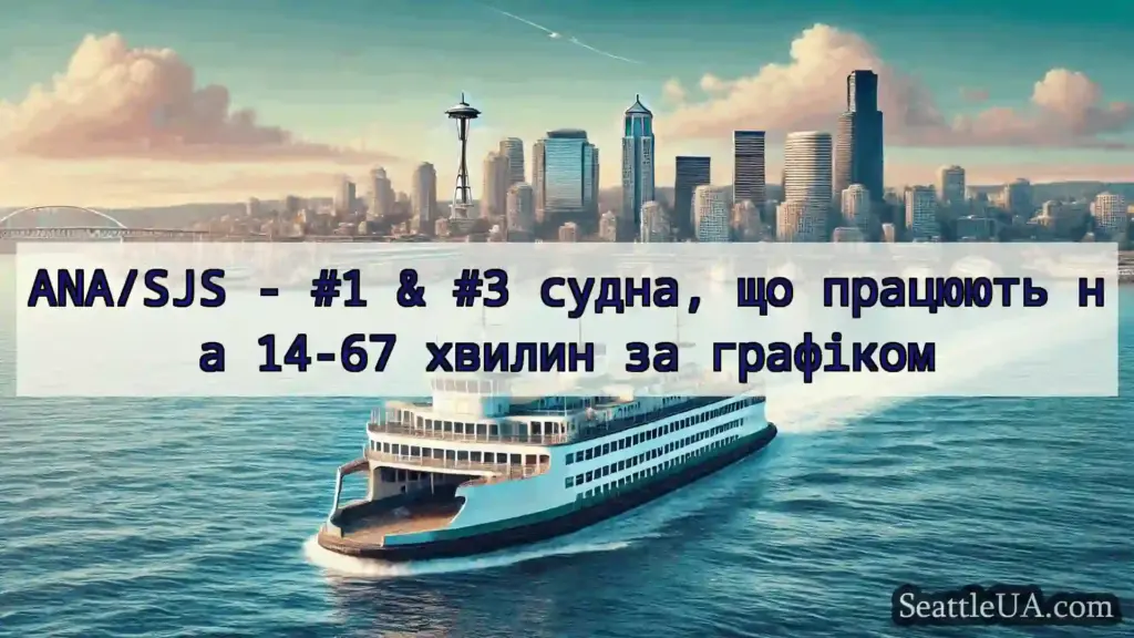 новини про пороми Сіетла ANA/SJS - #1 & #3 судна, що