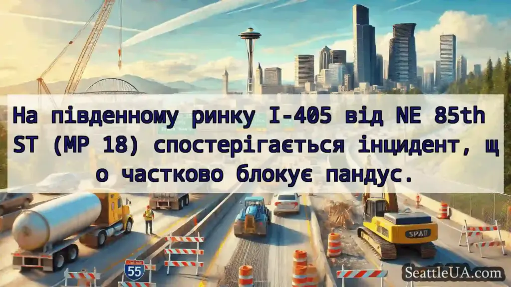 Транспортні новини Сіетла На південному ринку I-405 від NE