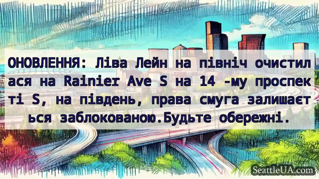 Транспортні новини Сіетла ОНОВЛЕННЯ: Ліва Лейн на північ