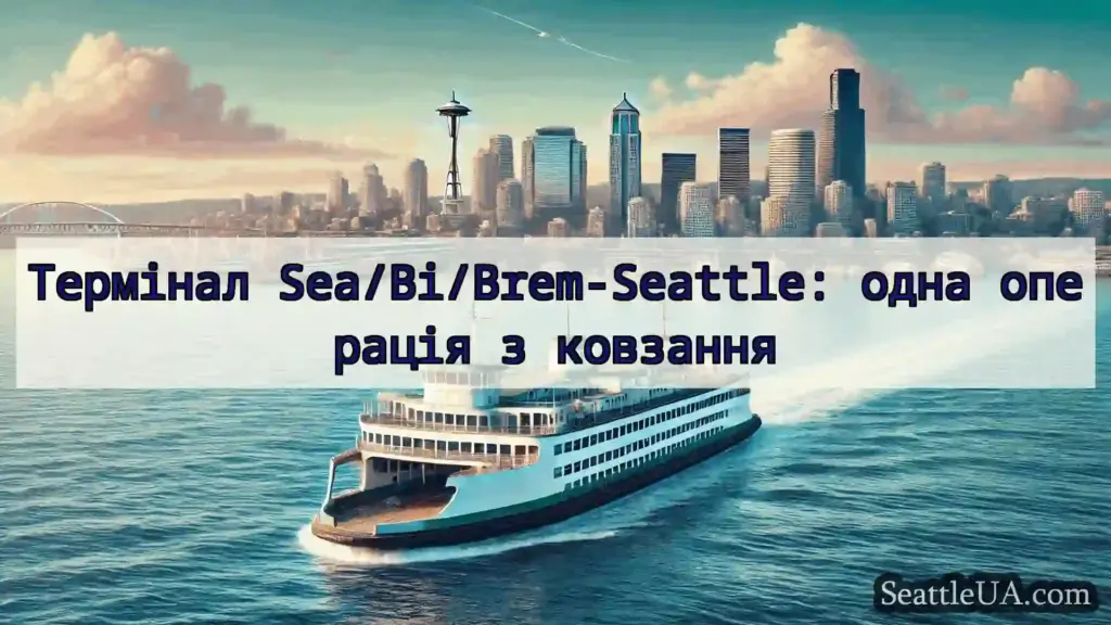 новини про пороми Сіетла Термінал Sea/Bi/Brem-Seattle: одна