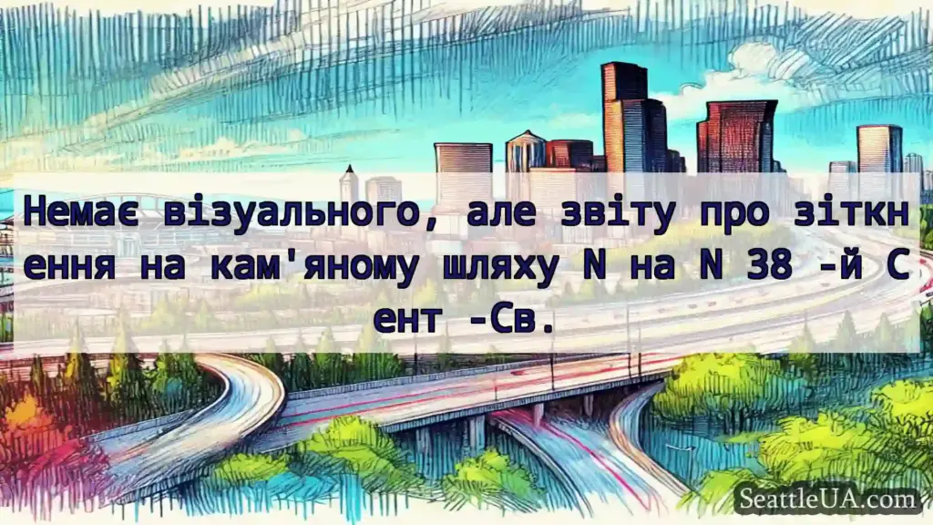 Транспортні новини Сіетла Немає візуального, але звіту про