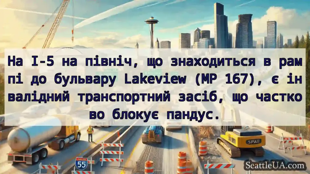 Транспортні новини Сіетла На I-5 на північ, що знаходиться в