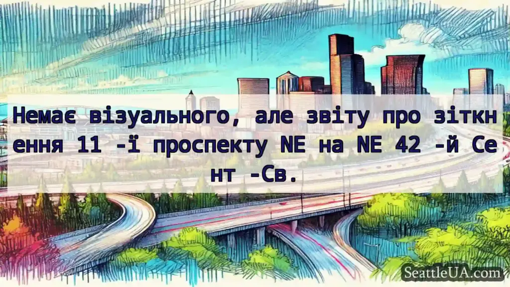 Транспортні новини Сіетла Немає візуального, але звіту про