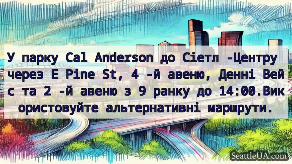 Транспортні новини Сіетла У парку Cal Anderson до Сіетл