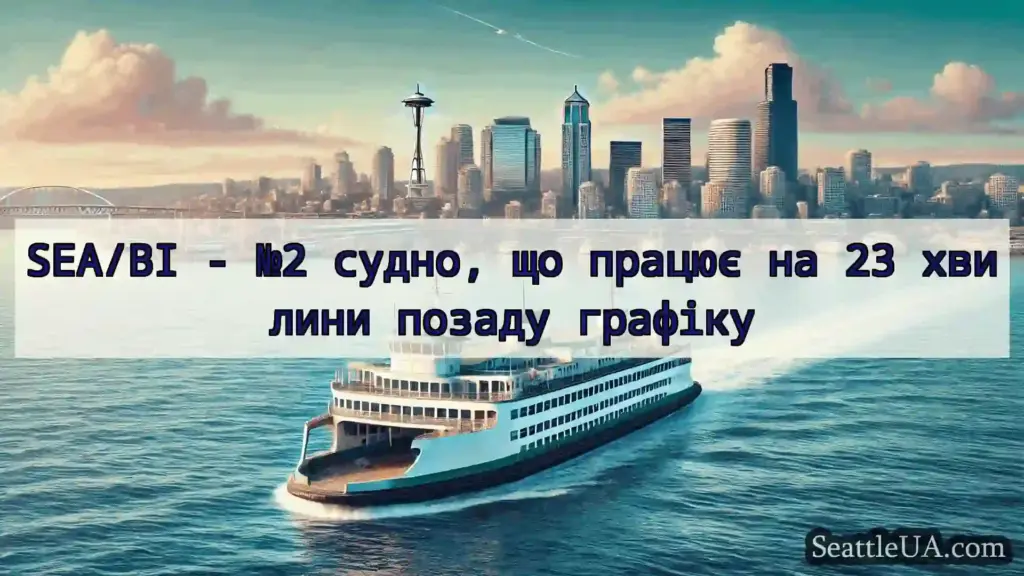 новини про пороми Сіетла SEA/BI - №2 судно, що працює на 23