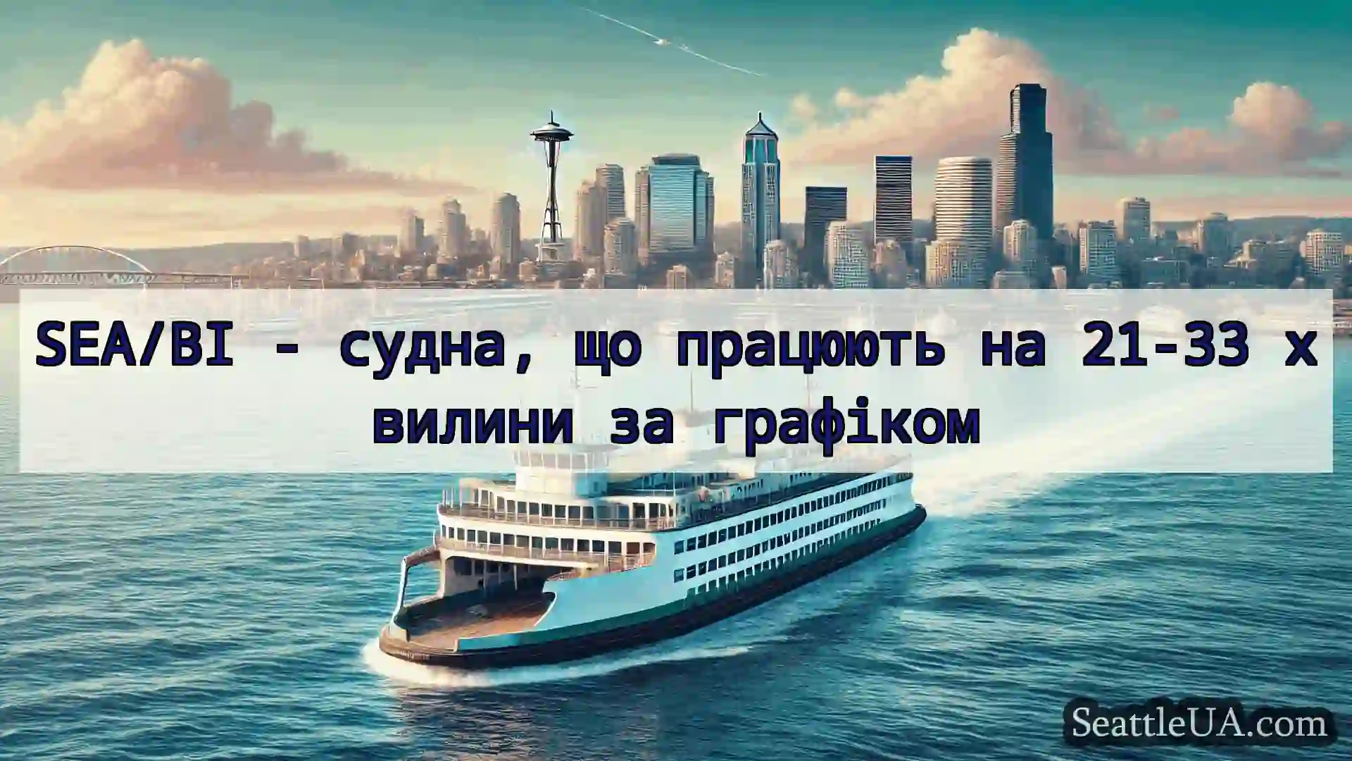 новини про пороми Сіетла SEA/BI - судна, що працюють на