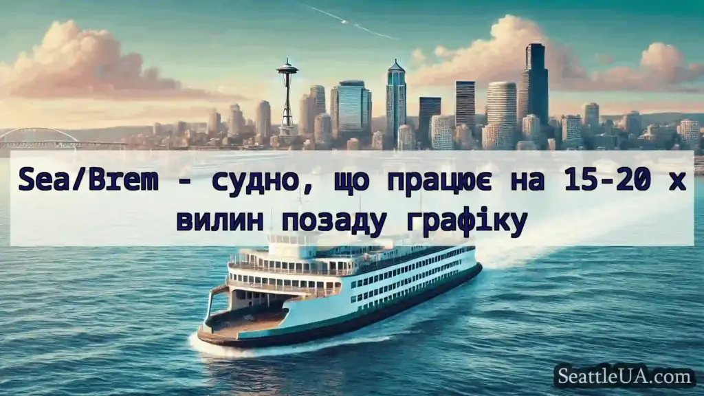 новини про пороми Сіетла Sea/Brem - судно, що працює на