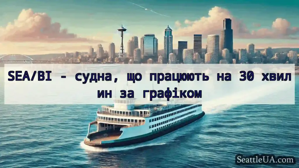 новини про пороми Сіетла SEA/BI - судна, що працюють на 30