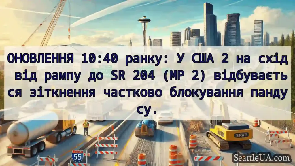 Транспортні новини Сіетла ОНОВЛЕННЯ 10:40 ранку: У США 2 на