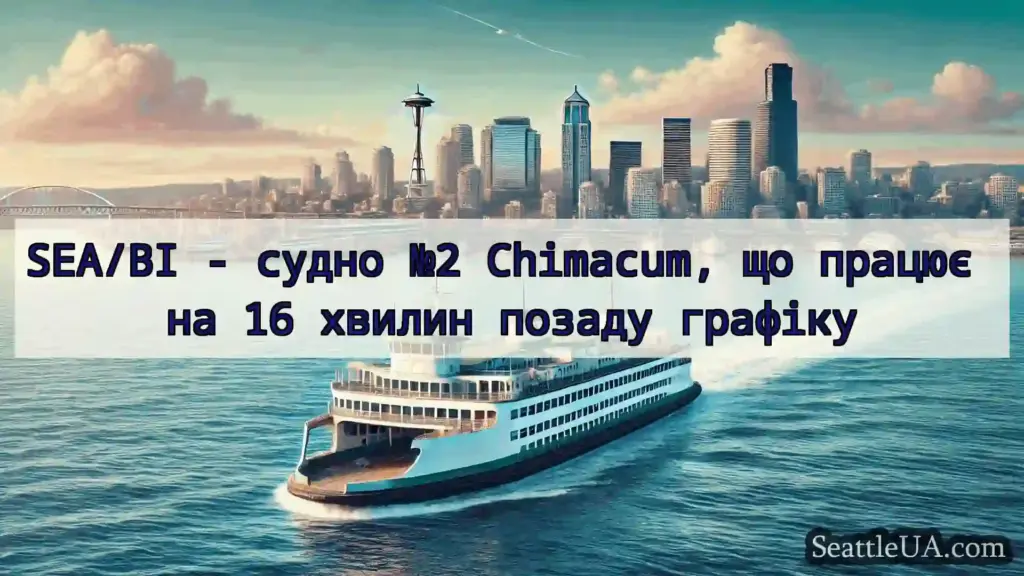 новини про пороми Сіетла SEA/BI - судно №2 Chimacum, що
