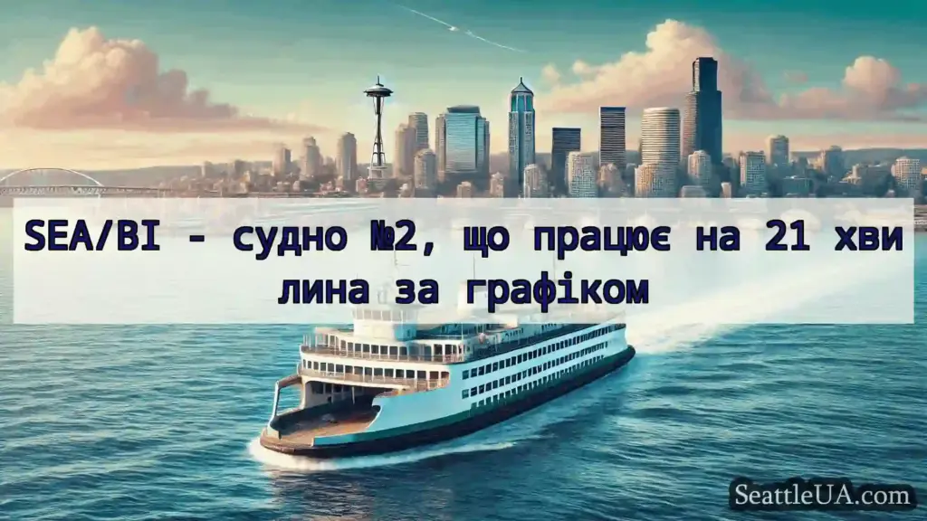 новини про пороми Сіетла SEA/BI - судно №2, що працює на 21