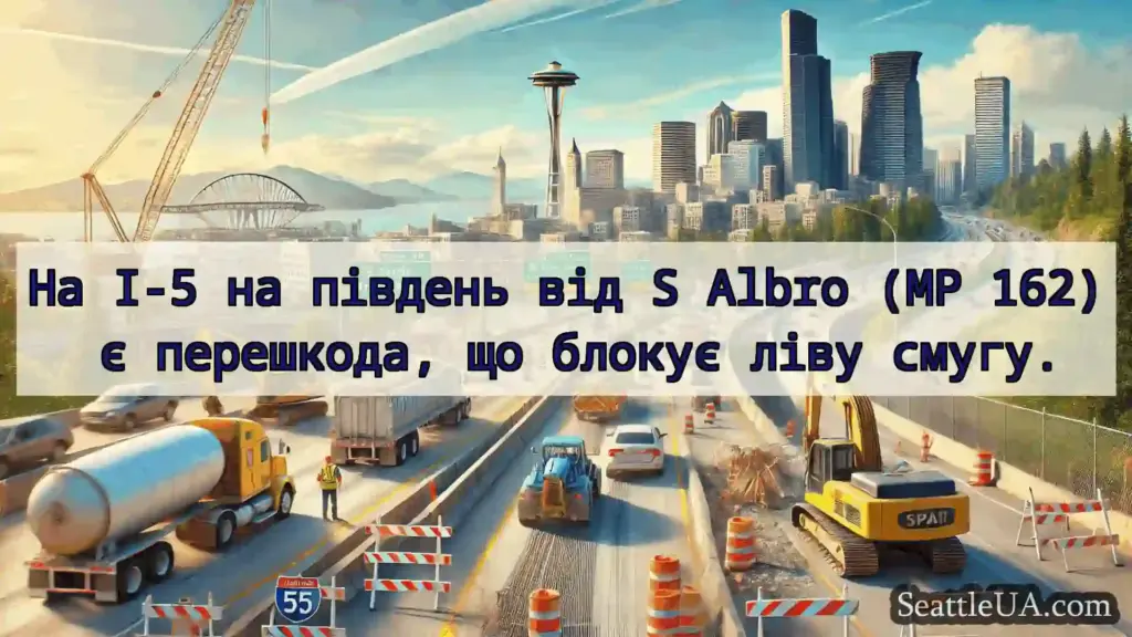 Транспортні новини Сіетла На I-5 на південь від S Albro (MP
