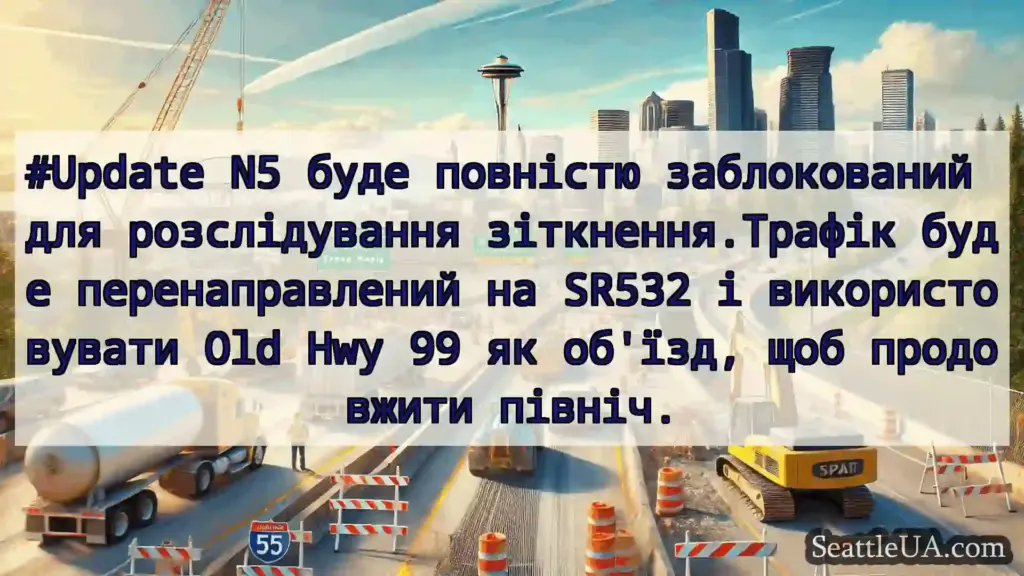 Транспортні новини Сіетла #Update N5 буде повністю