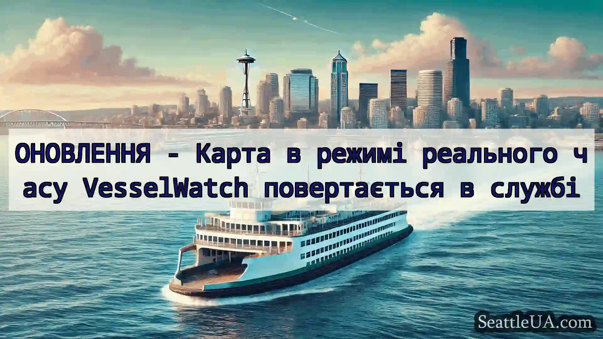 новини про пороми Сіетла ОНОВЛЕННЯ - Карта в режимі