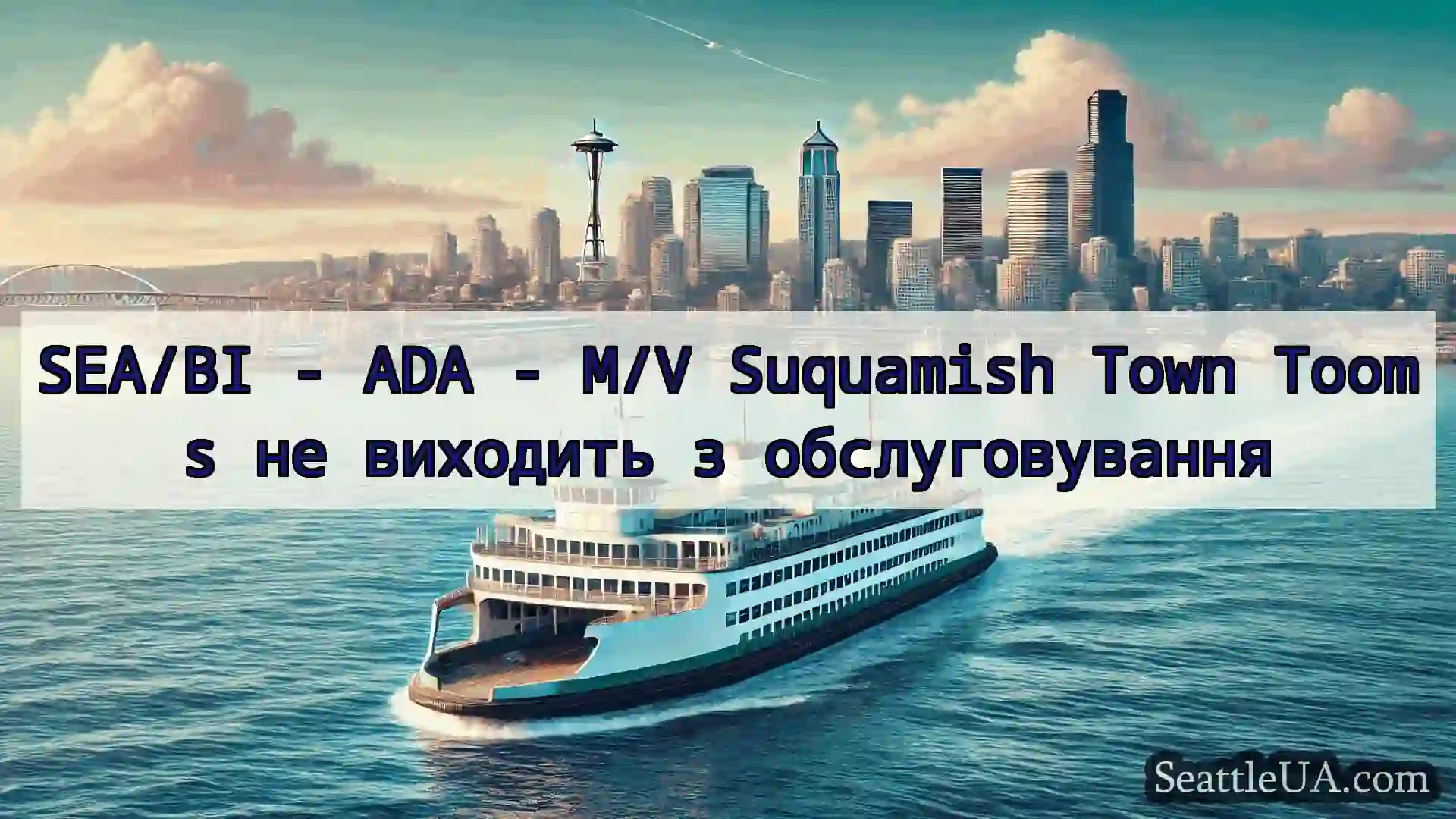 новини про пороми Сіетла SEA/BI - ADA - M/V Suquamish Town