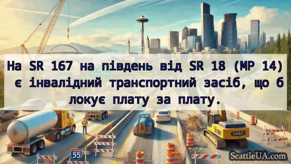 Транспортні новини Сіетла На SR 167 на південь від SR 18 (MP