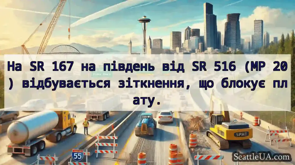 Транспортні новини Сіетла На SR 167 на південь від SR 516