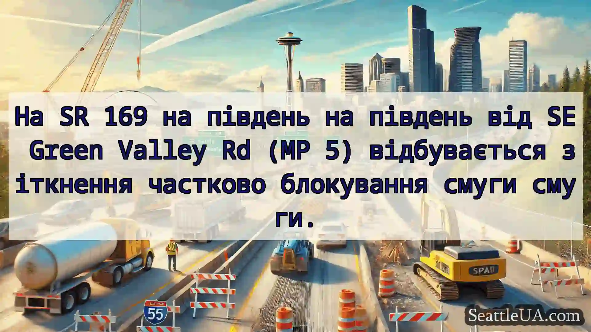 Транспортні новини Сіетла На SR 169 на південь на південь