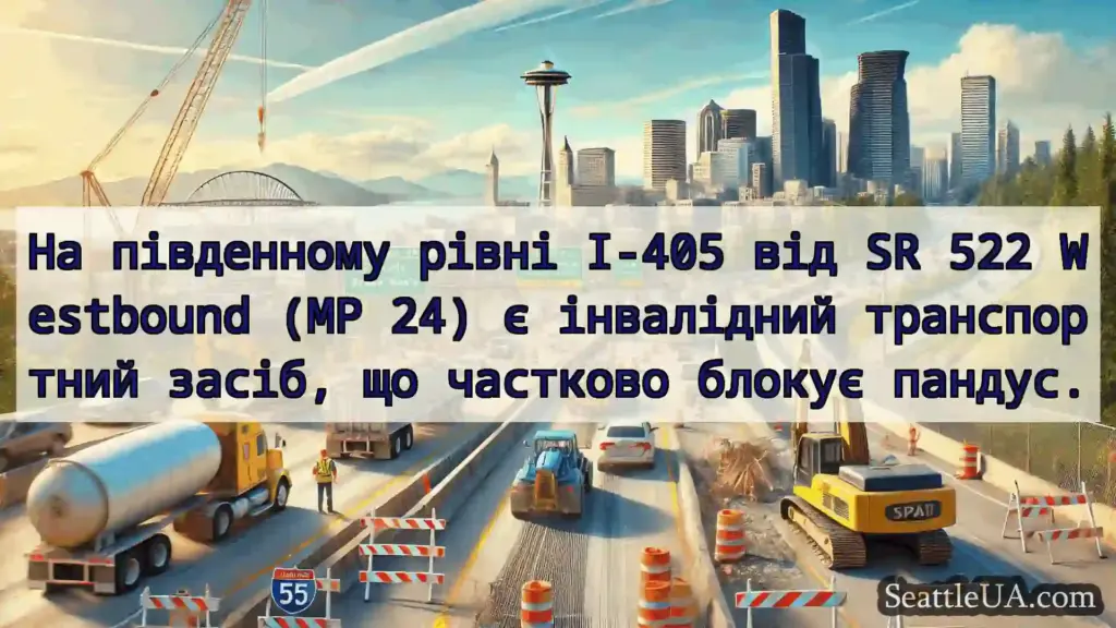 Транспортні новини Сіетла На південному рівні I-405 від SR