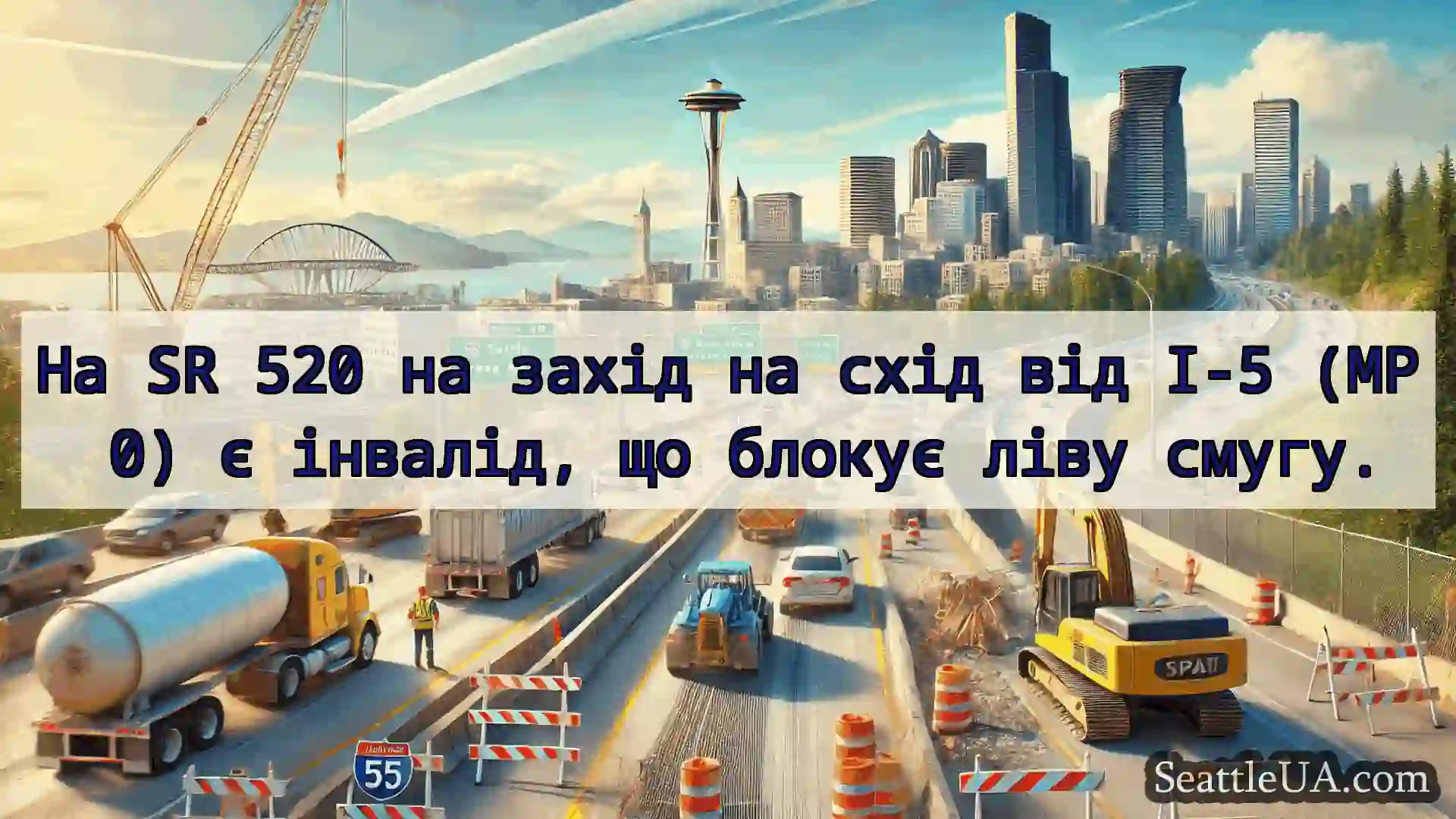 Транспортні новини Сіетла На SR 520 на захід на схід від I-5